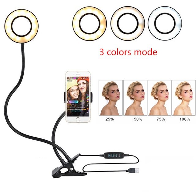 Anillo de luz LED para selfies