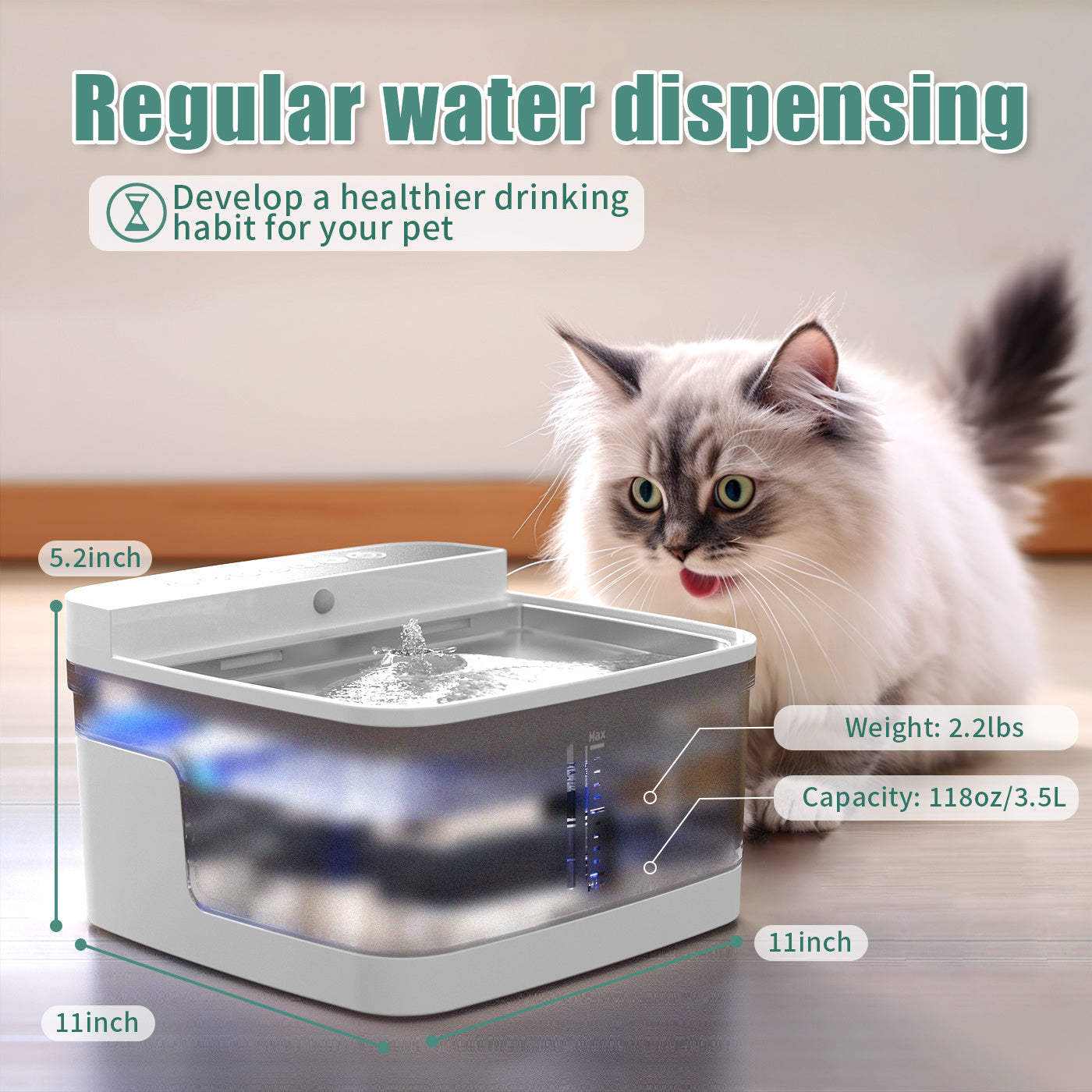 Dispensador de agua para mascotas 